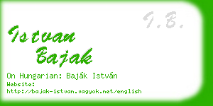 istvan bajak business card